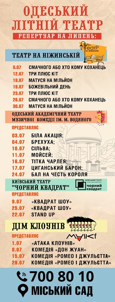 Відкриття театральної сцени в Літньому театрі